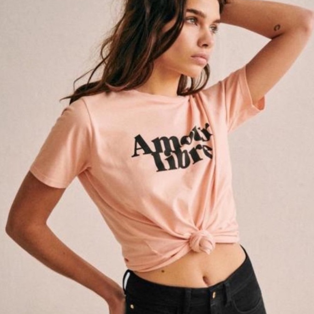 Sezane amour libre t shirt - new without tags size xs